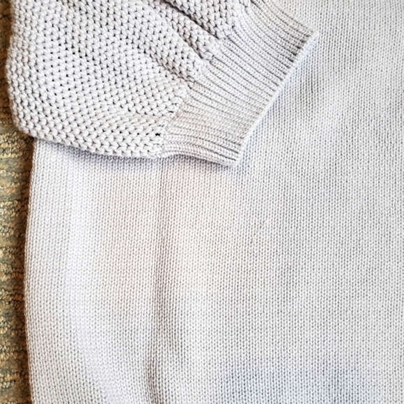 Ann Taylor Ice Blue Puff Sleeve Knit Sweater - Picture 8 of 9